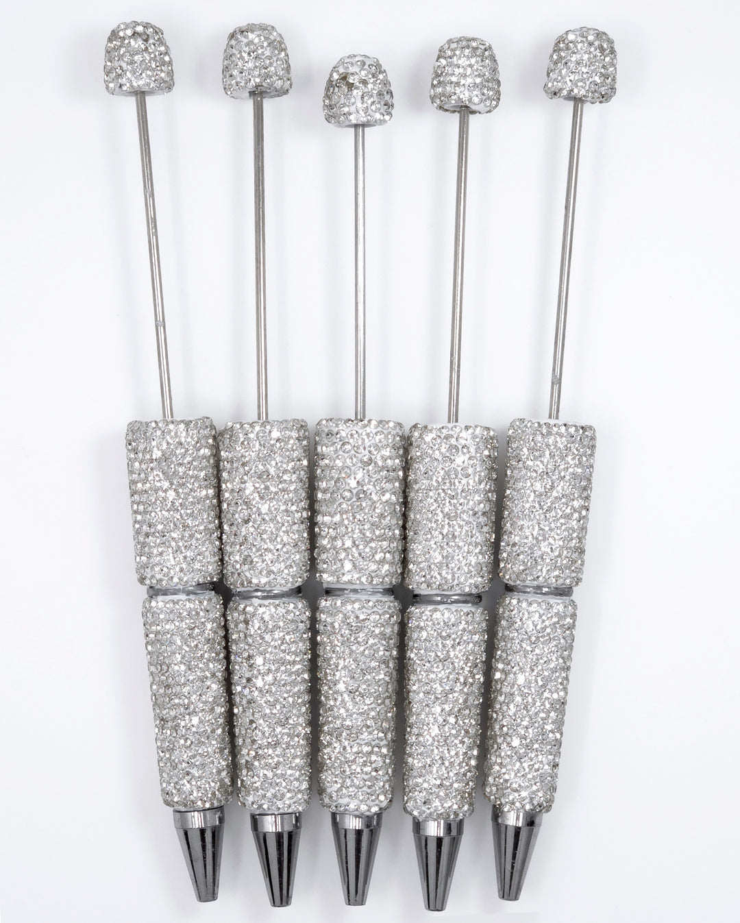 Solid Clear Crystal Full Rhinestone Beadable Diamond Pen