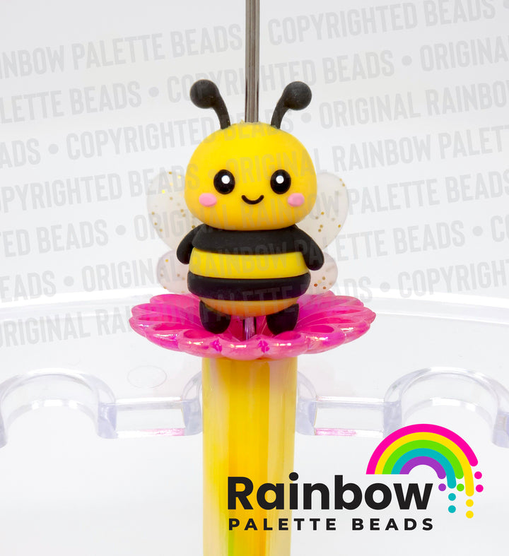 3D Bumble Bee Exclusive Silicone Focal Beads