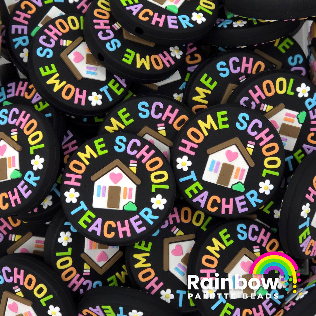 Home School Teacher Exclusive Silicone Focal Beads