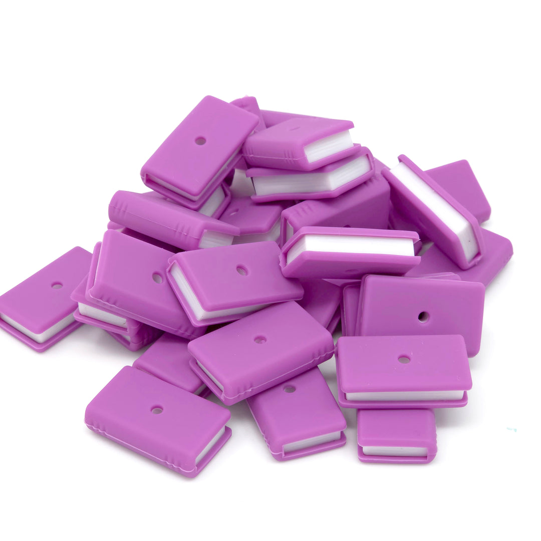 3D Book Silicone Focal Beads