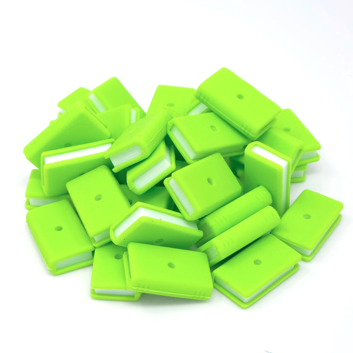 3D Book Silicone Focal Beads