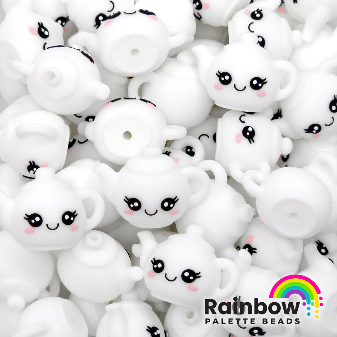 3D Teapot Exclusive Silicone Focal Beads