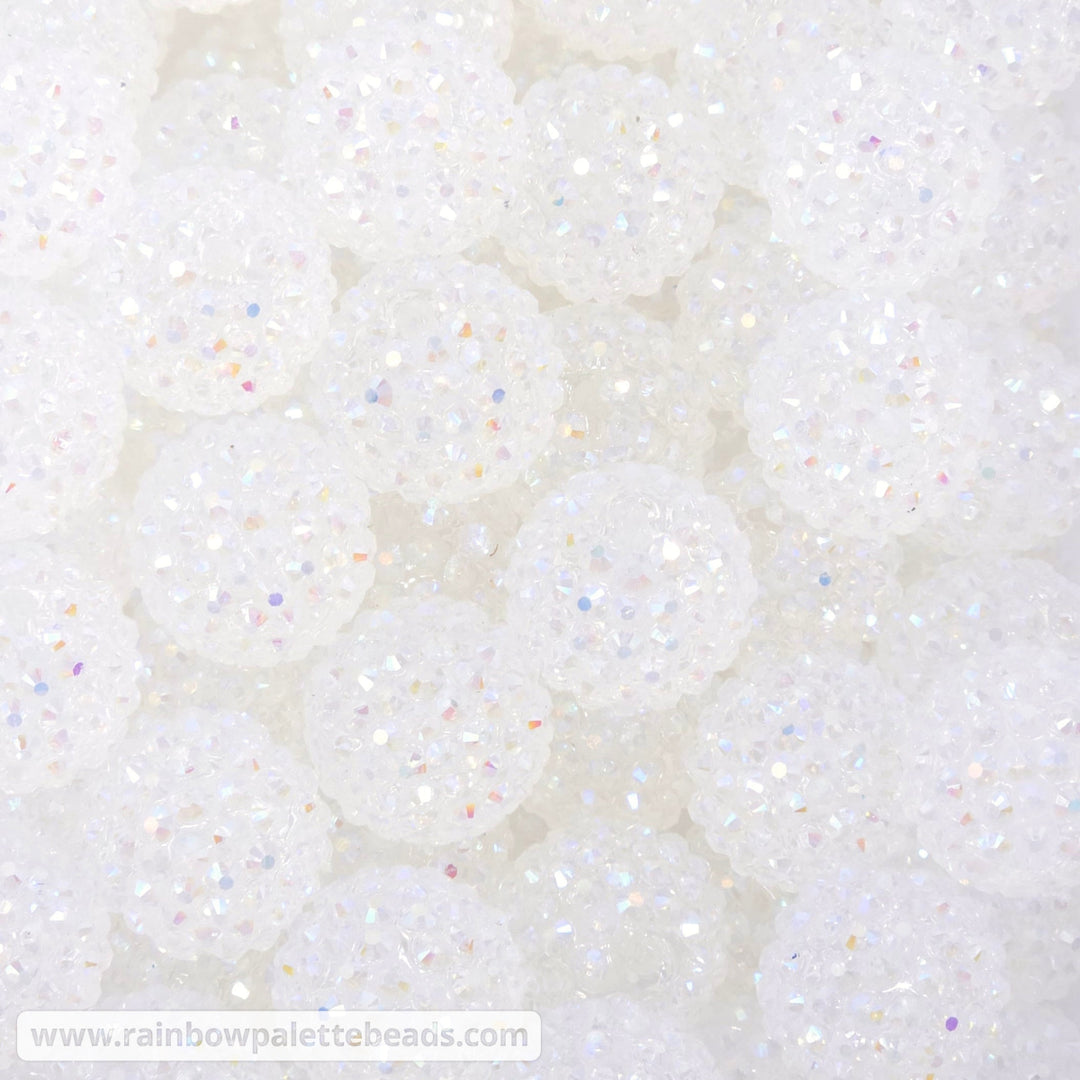 20mm AB Clear Acrylic Rhinestone Beads - Beads