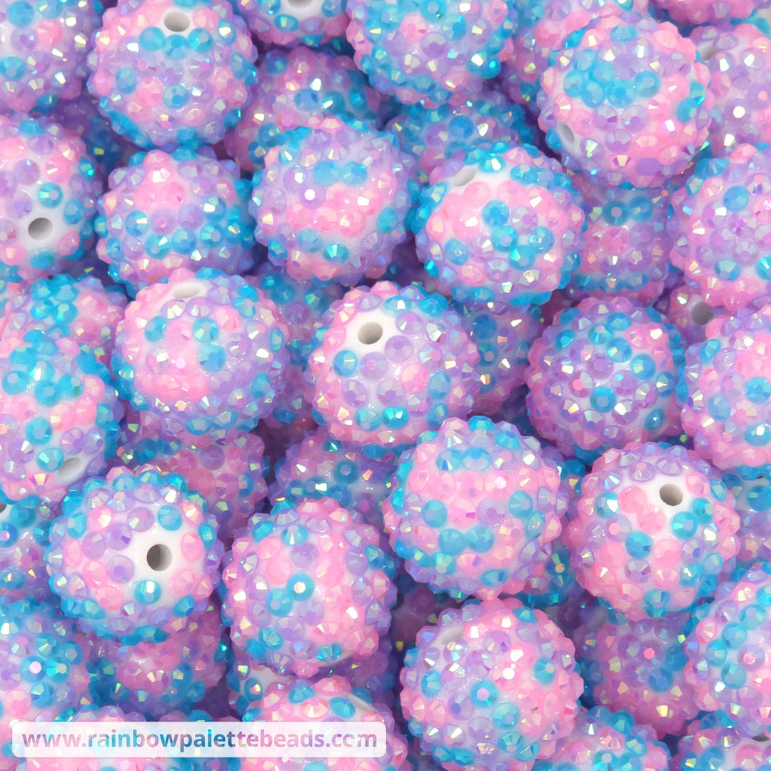 20mm AB Dreamtime Confetti Rhinestone Beads - Beads