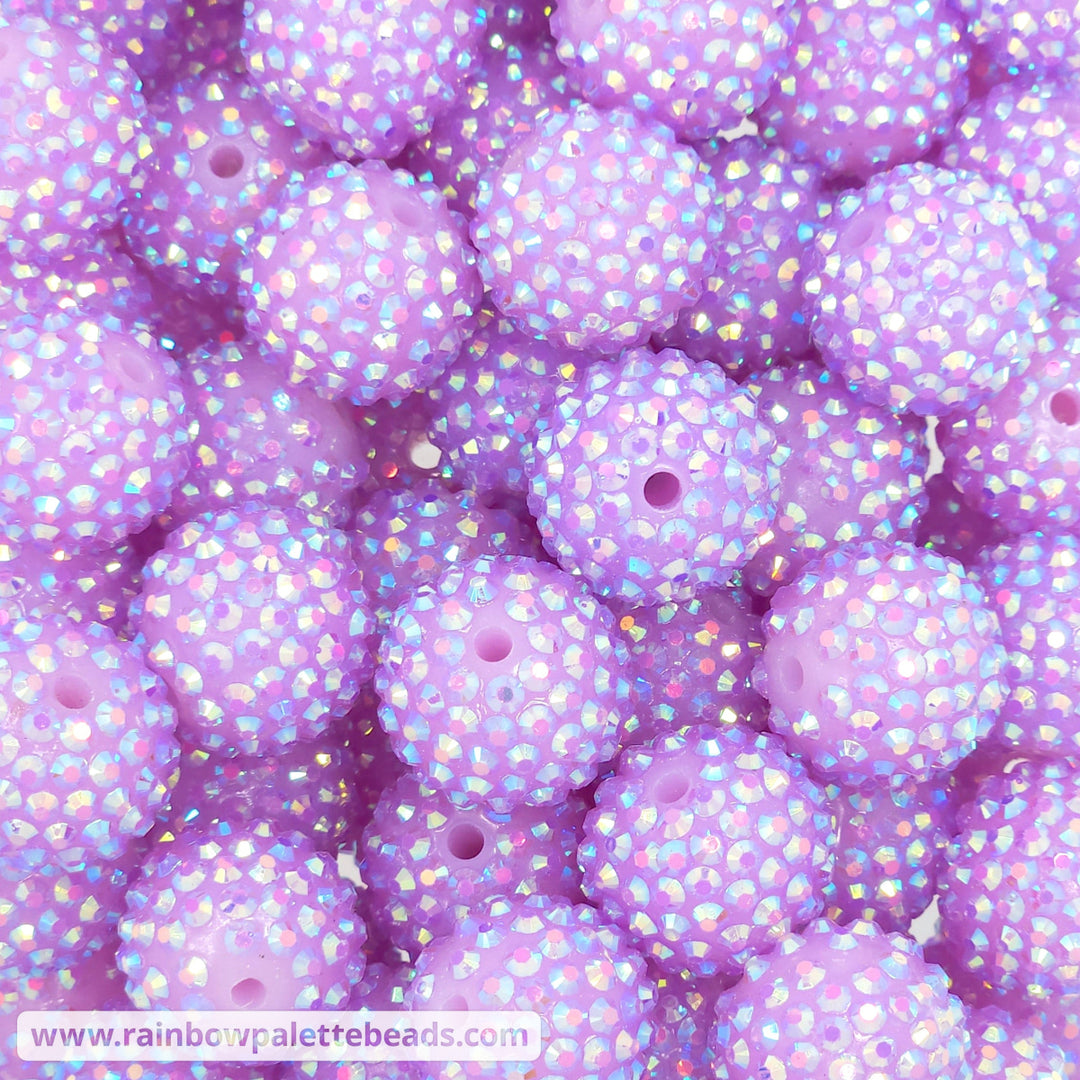20mm AB Lilac Jelly Rhinestone Beads Beads
