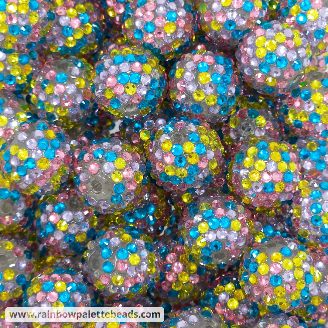 20mm Easter Confetti Rhinestone Beads Beads