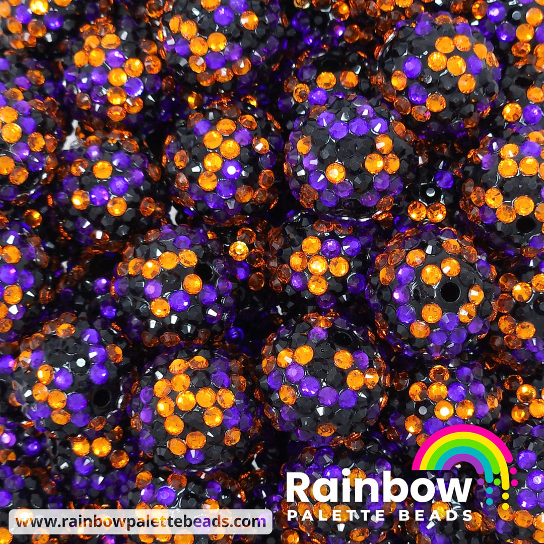 20mm Halloween Confetti Rhinestone Beads (Halloween) Beads