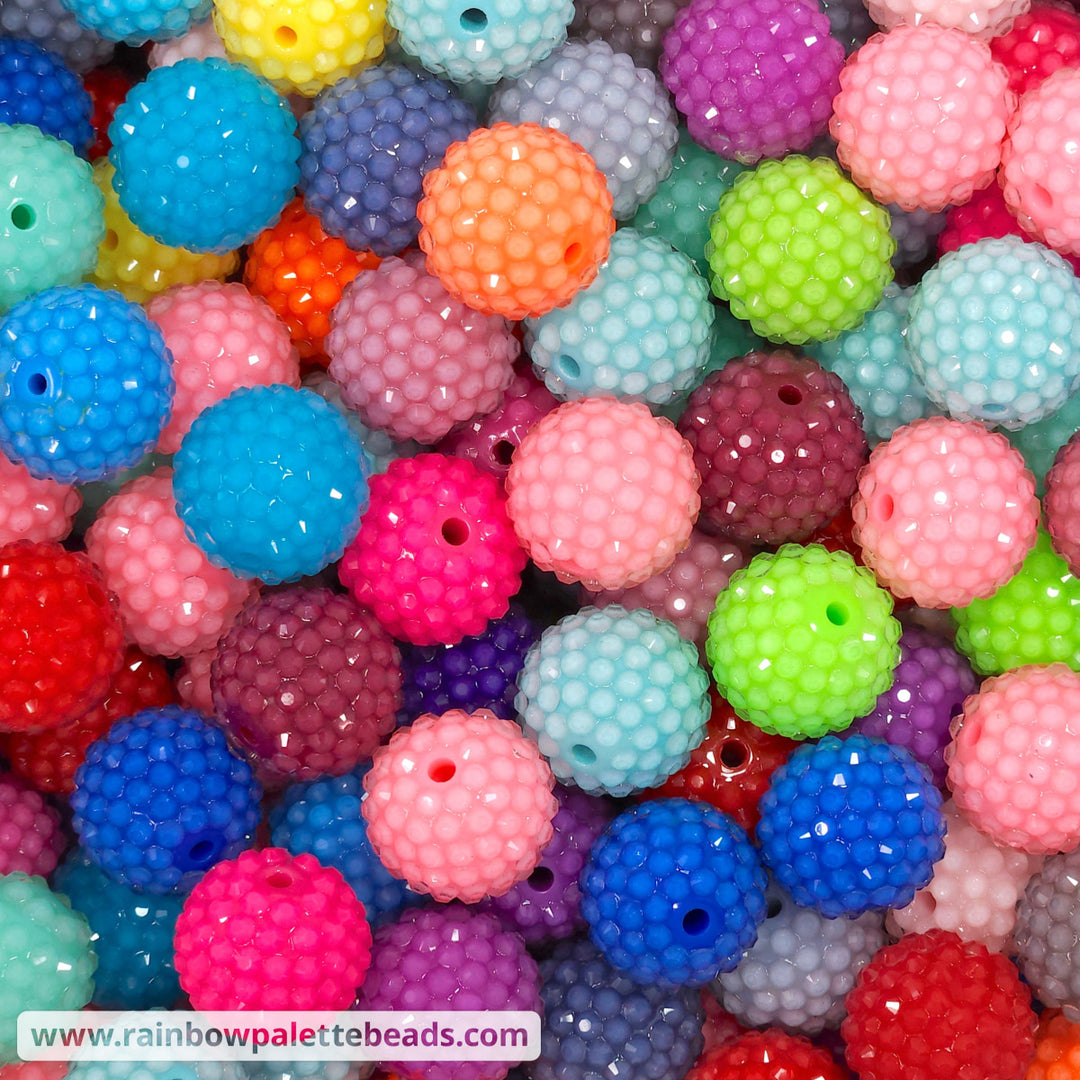 20mm Jelly Rhinestone Bead Mix (multipack) Beads