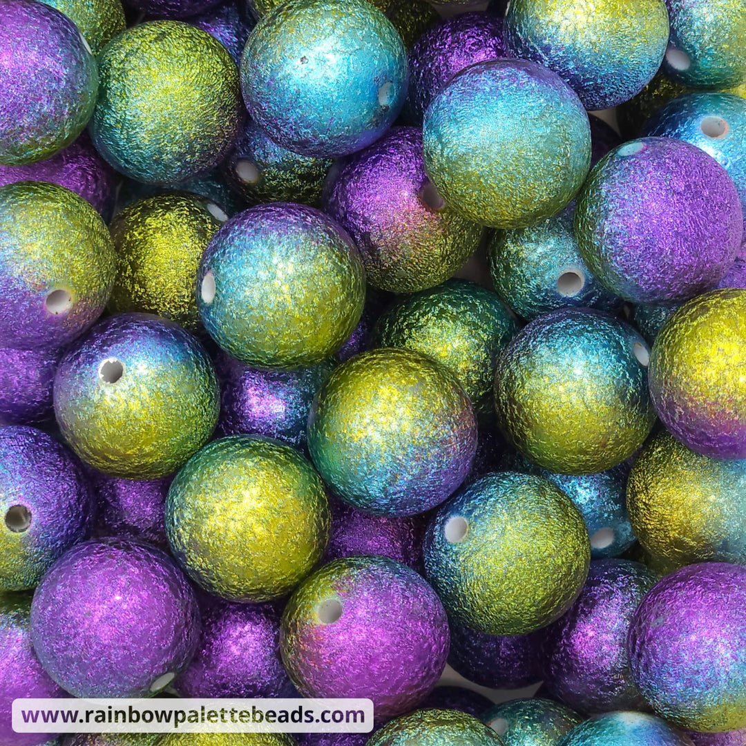 20mm Mermaid Ombre Stardust Acrylic Beads Beads