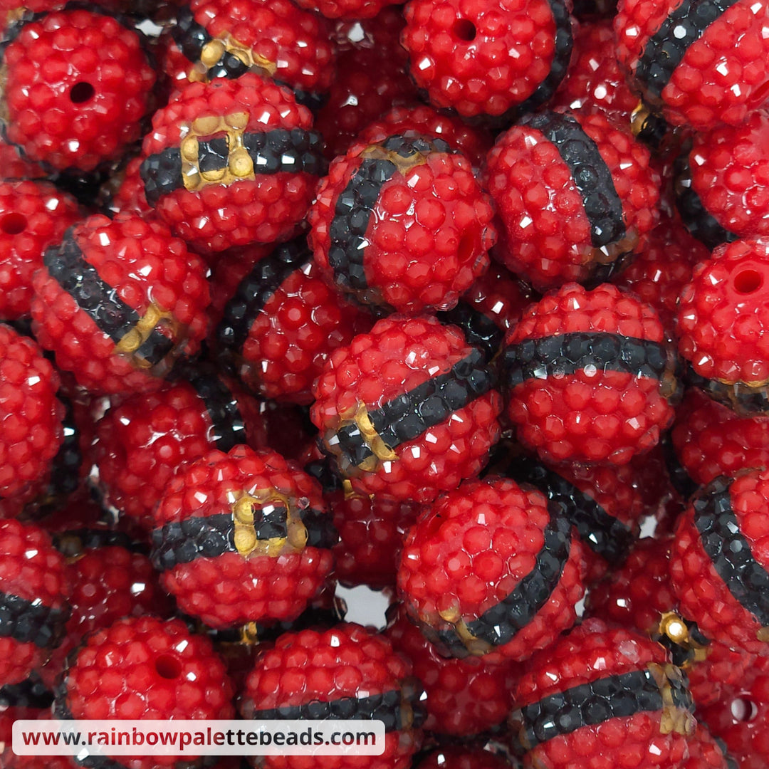 20mm Santa’s Belt Rhinestone Beads Beads