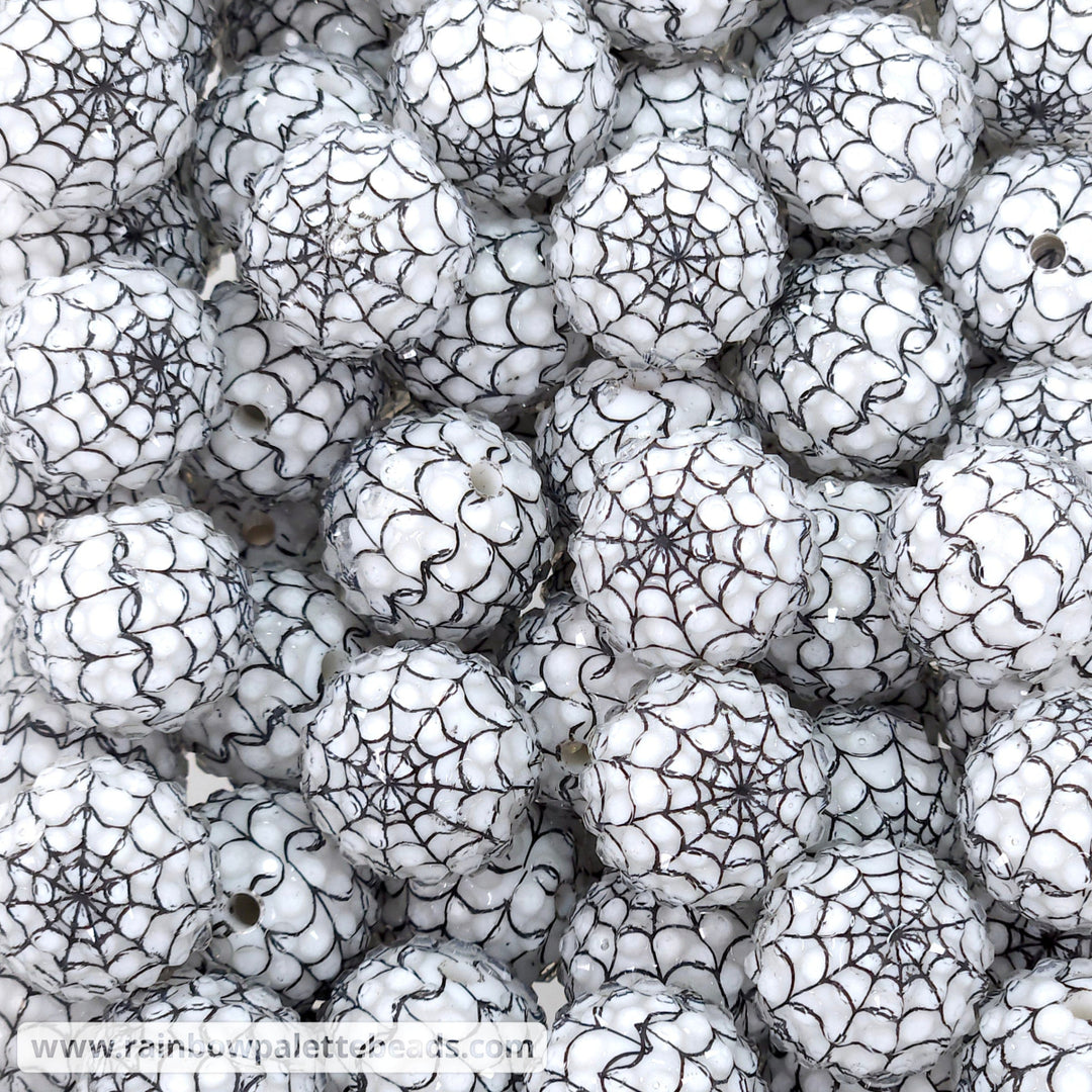 20mm Spider Web Rhinestone Beads Beads