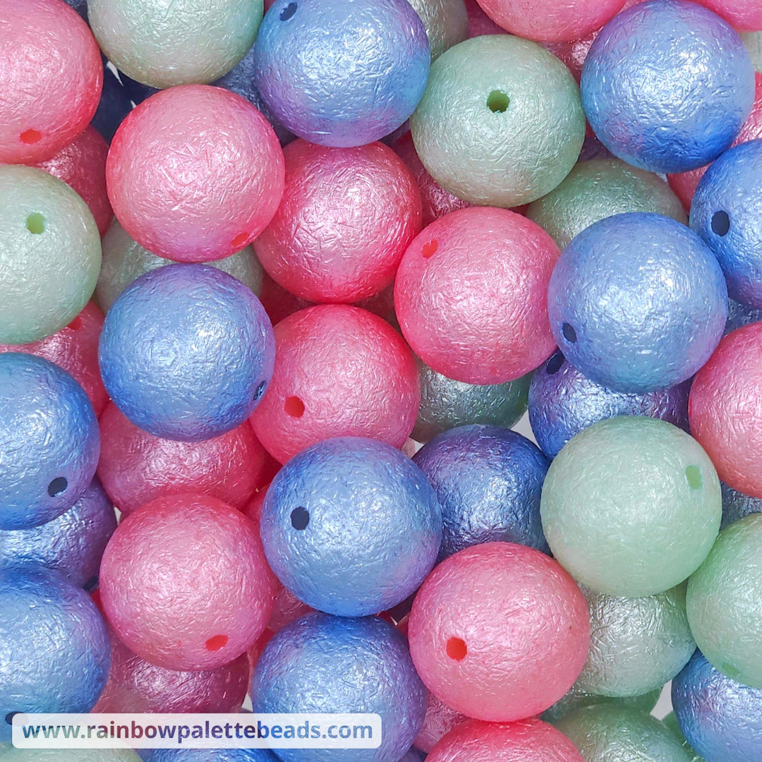 20mm Spring Crinkle Acrylic Beads Mix (10 beads) - Beads
