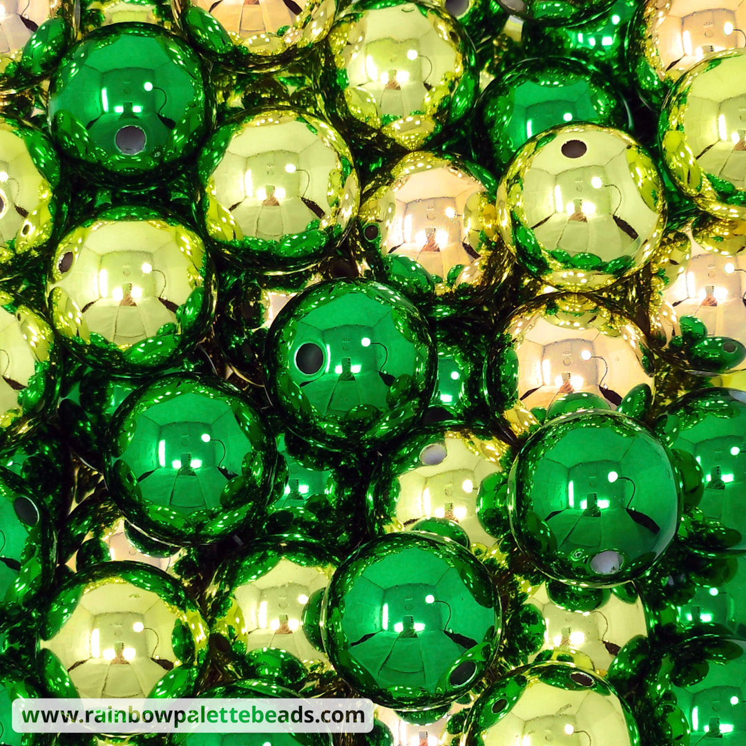 20mm St. Patrick’s Day UV Mirror Acrylic Bead Mix (15 beads) Beads