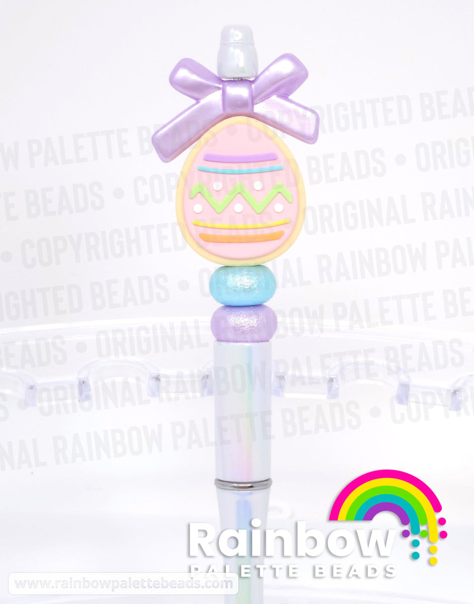 34mm Assorted Pastel Pearl Bow Bead Mix (10 beads) Beads