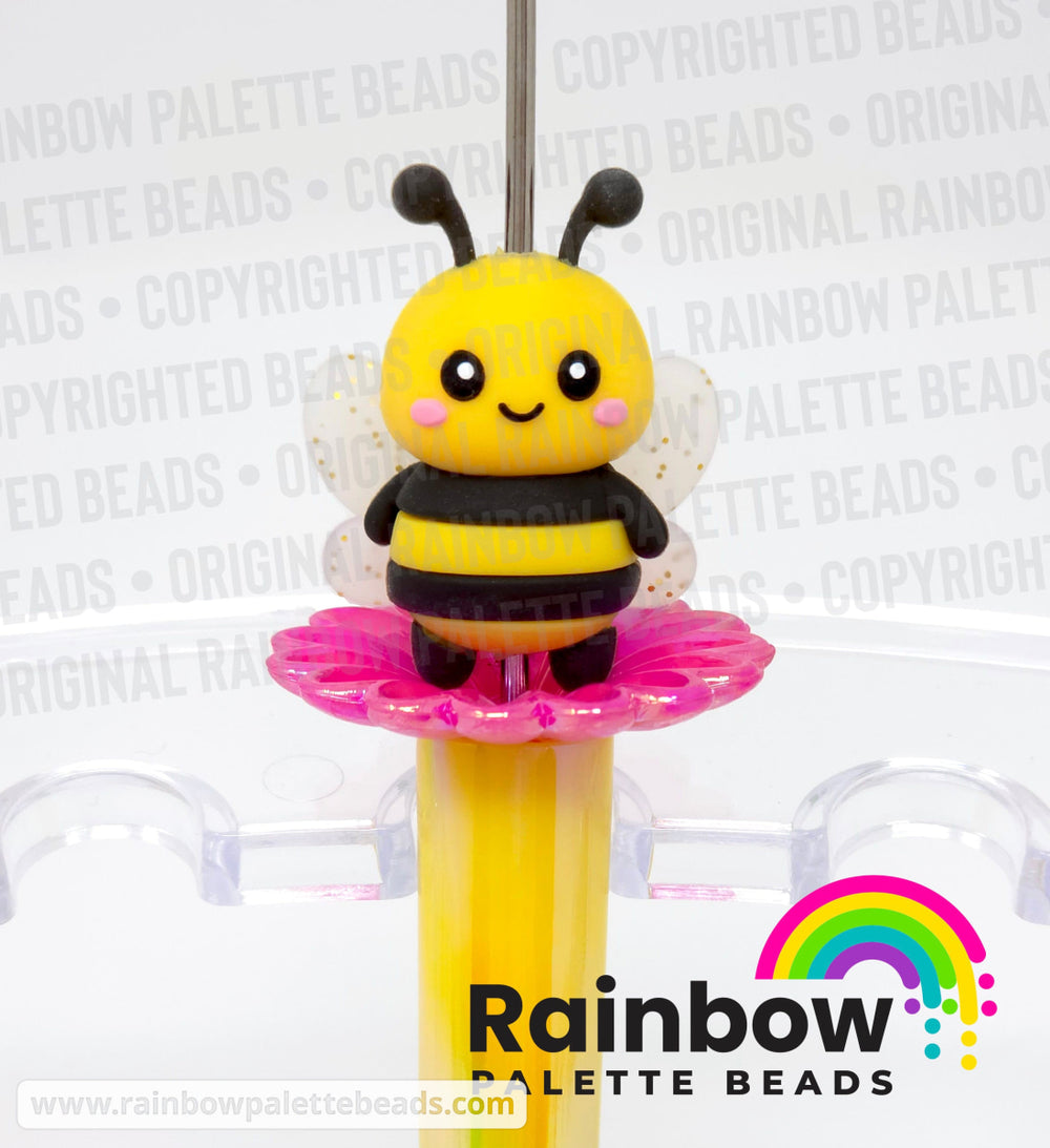 3D Bumble Bee Exclusive Silicone Focal Beads - Beads