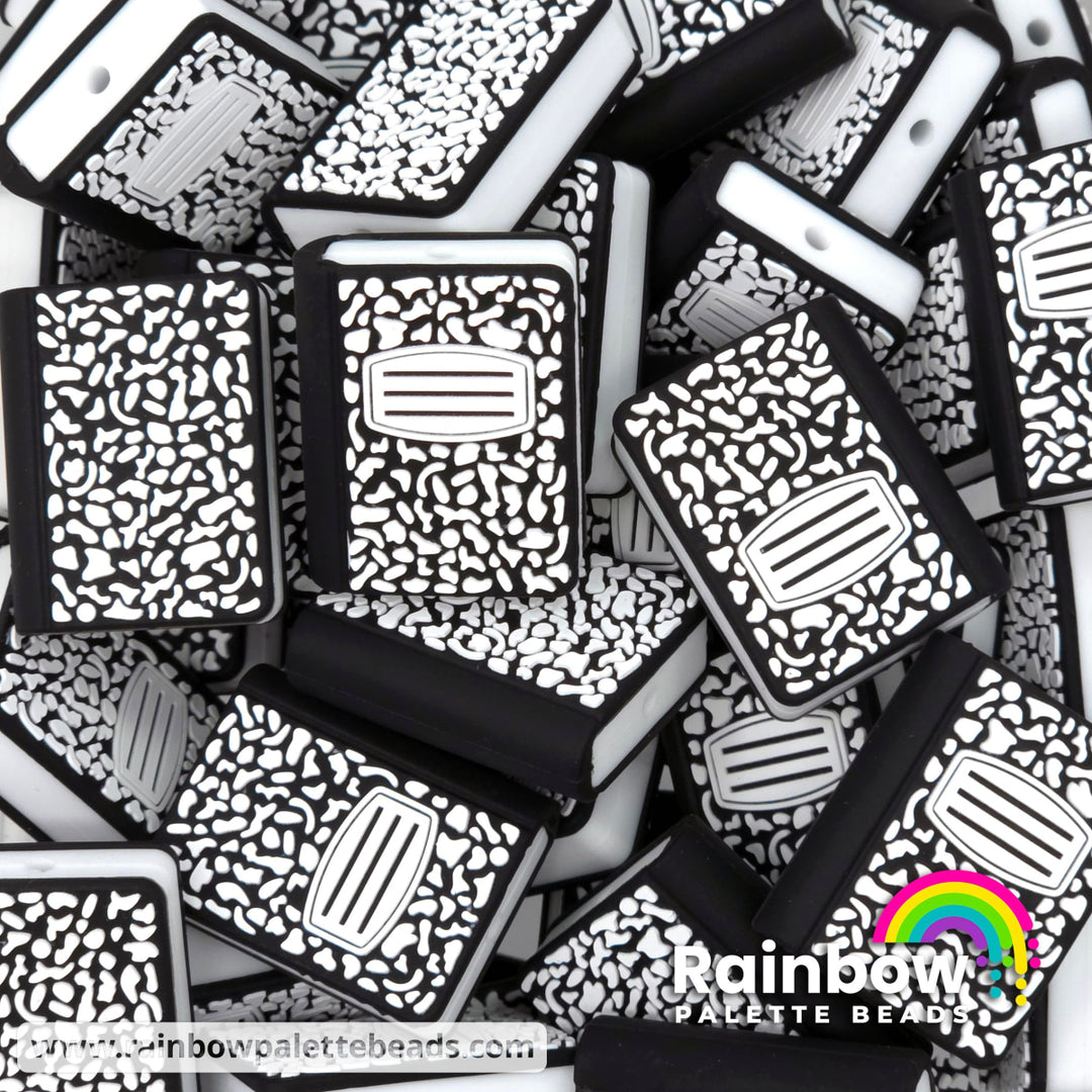 3D Composition Notebook Exclusive Silicone Focal Beads - Beads