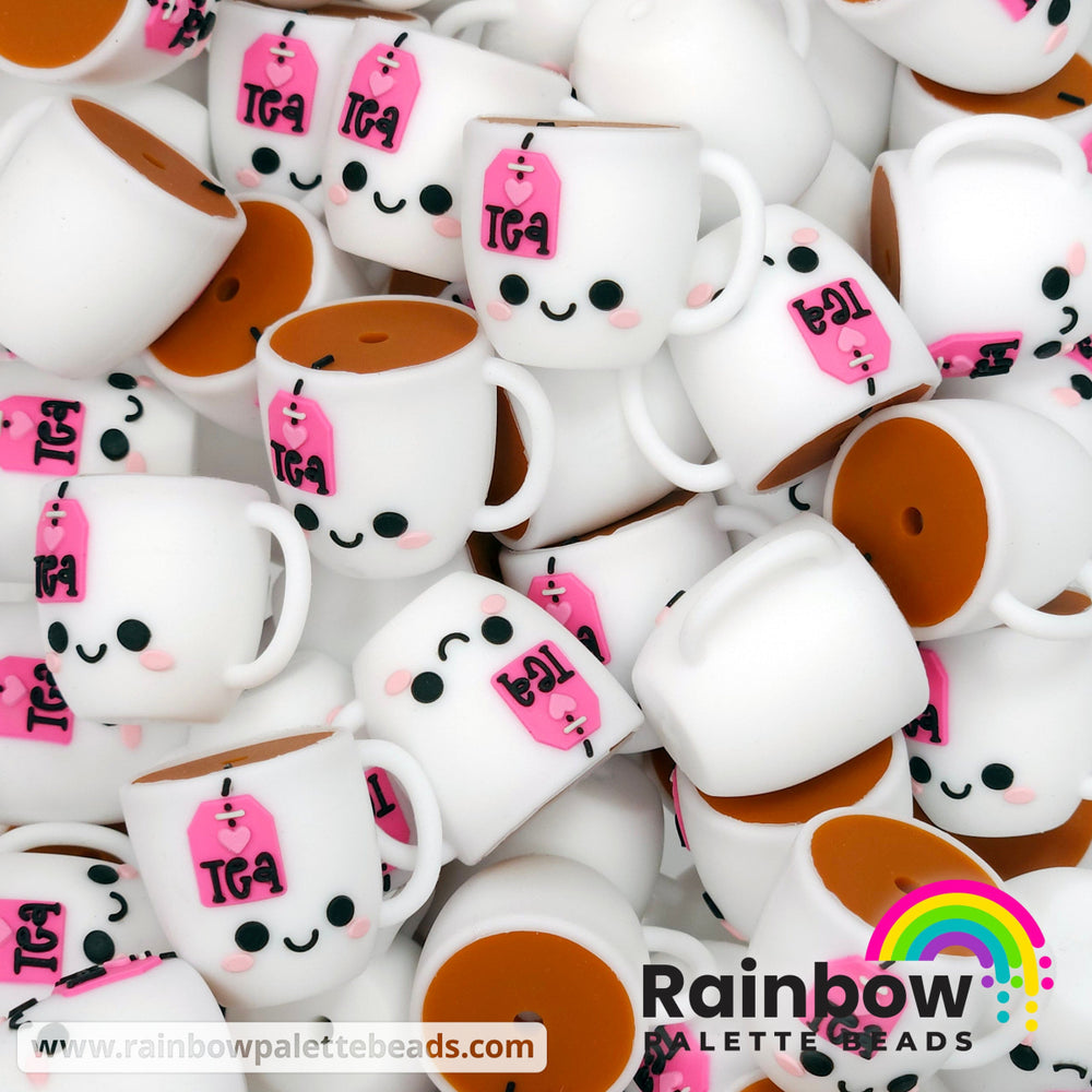 3D Cup of Tea Exclusive Silicone Focal Bead Beads