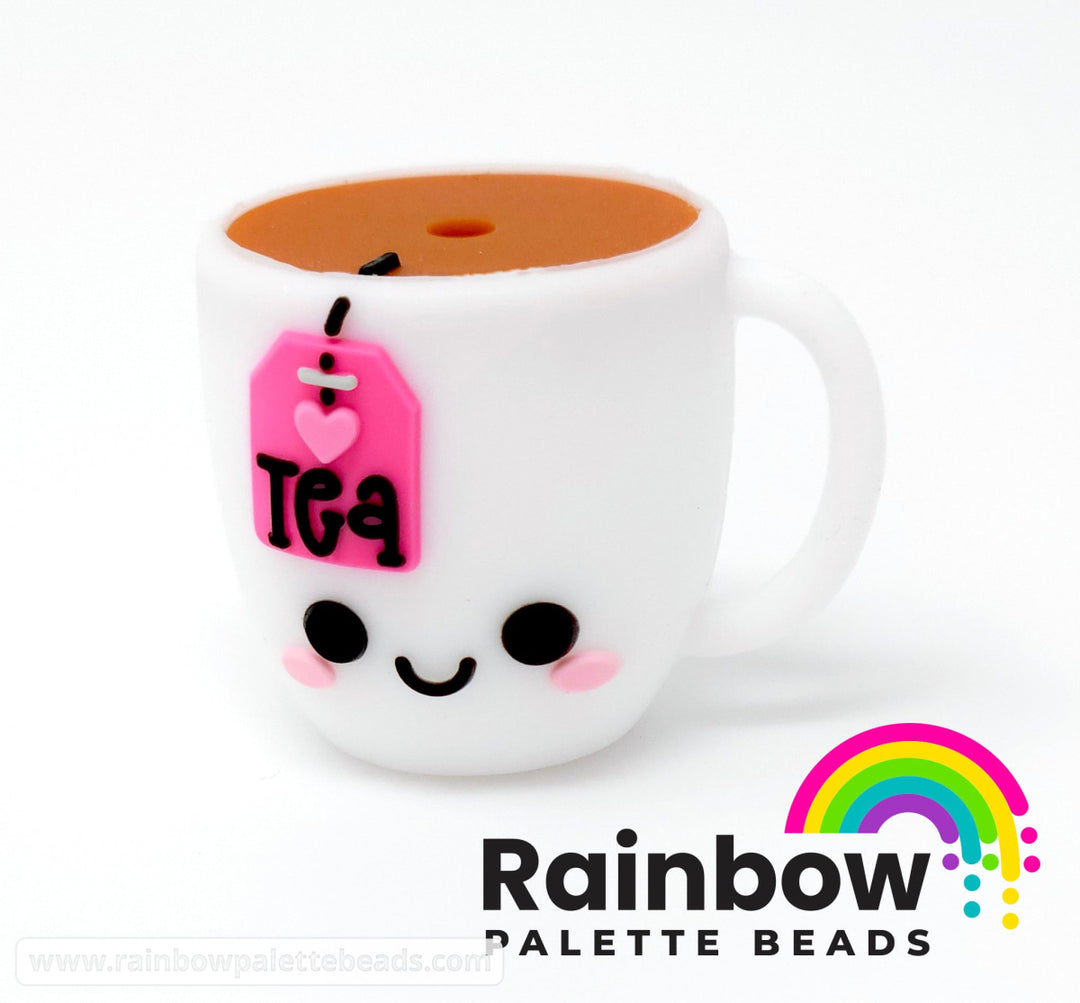 3D Cup of Tea Exclusive Silicone Focal Bead Beads
