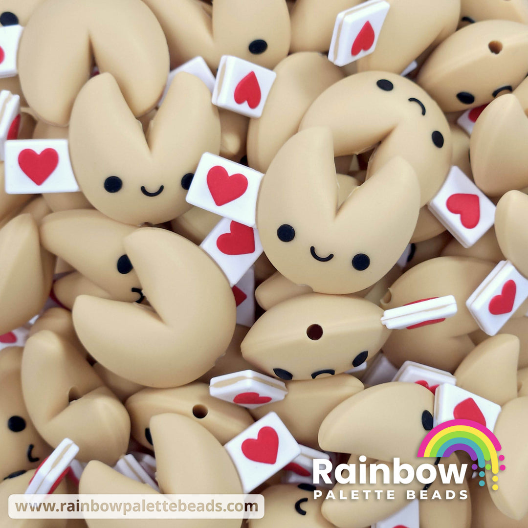 3D Cute Fortune Cookie Exclusive Silicone Focal Beads Beads