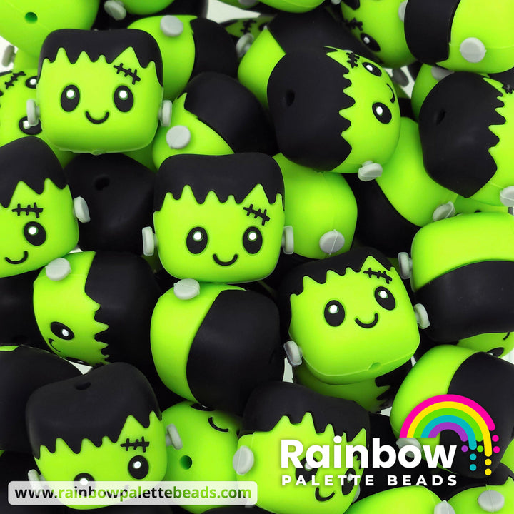 3D Cute Frankenstein’s Monster (Little Frankie) Exclusive Silicone Focal Bead Beads