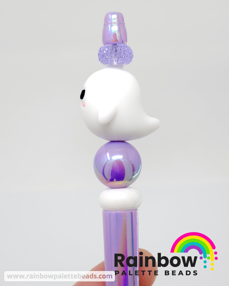 3D Cute Ghost Exclusive Silicone Focal Bead Beads