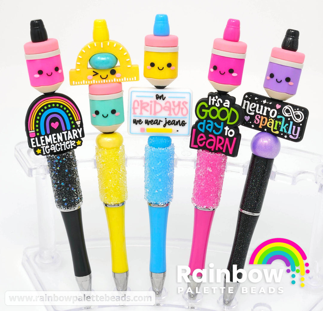 3D Cute Pencil Exclusive Silicone Focal Bead Beads