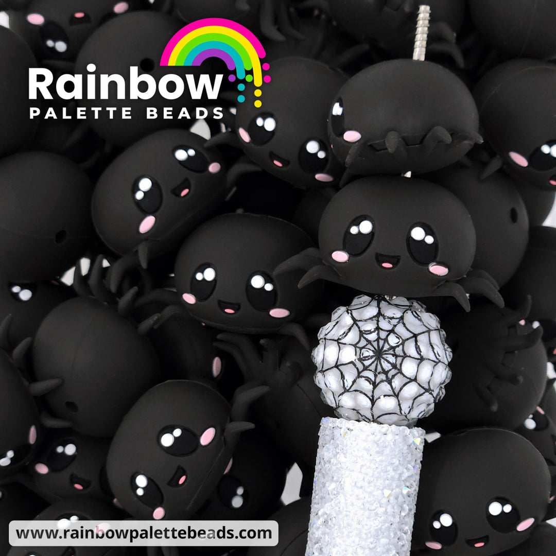 3D Cute Spider Silicone Focal Bead Beads