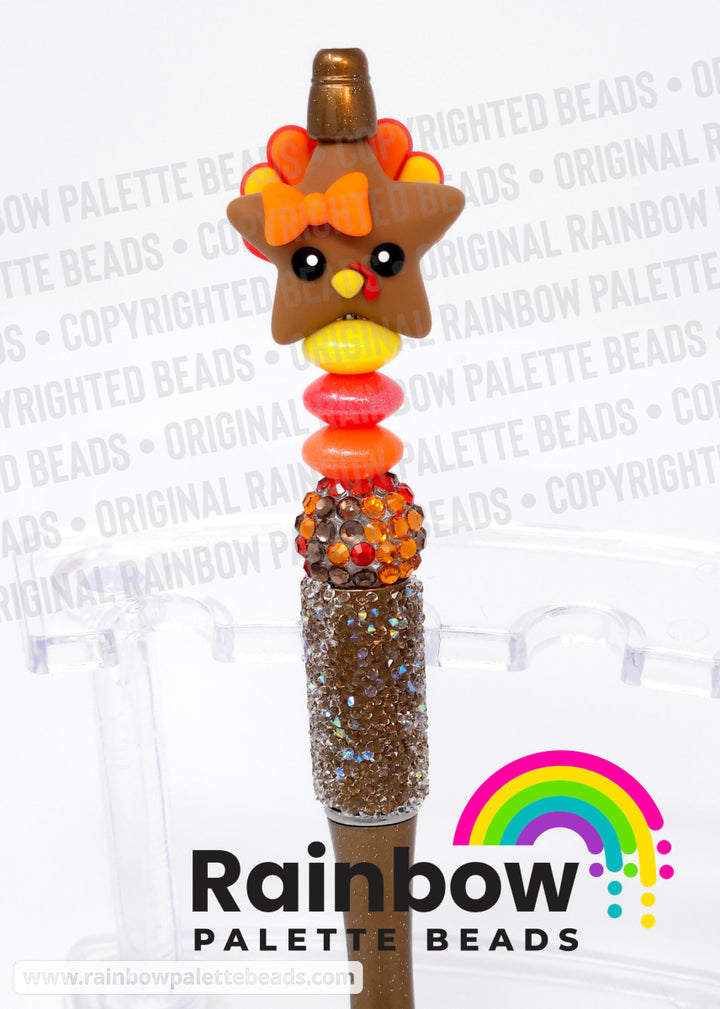 3D Cute Turkey Star Exclusive Silicone Focal Beads Beads