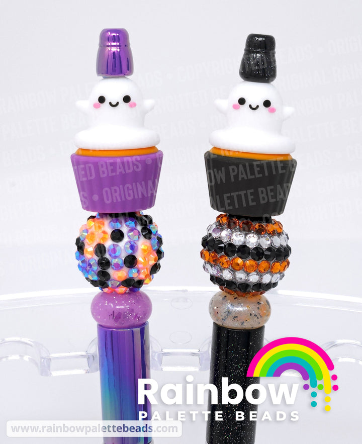 3D Ghost Cupcake Exclusive Silicone Focal Beads Beads