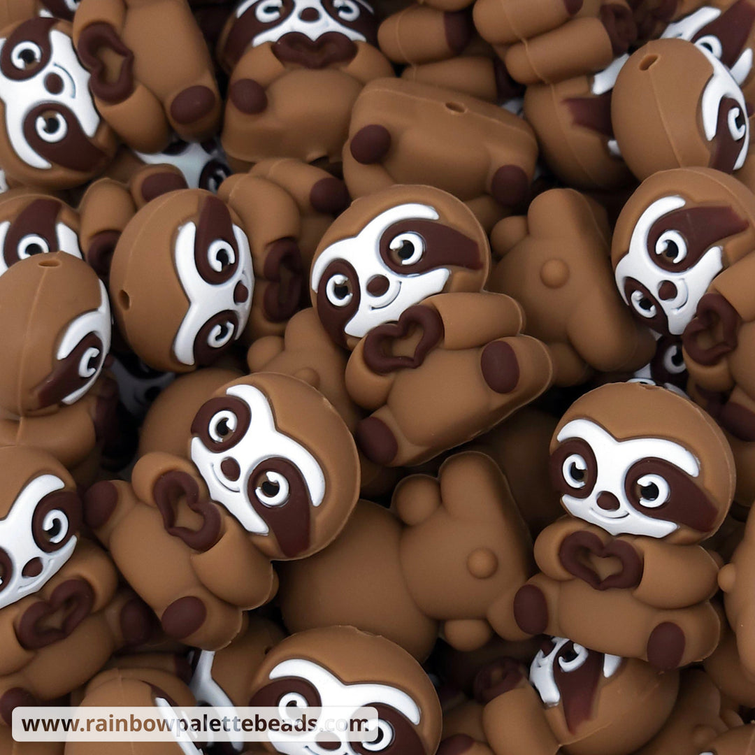 3D Heart Hands Sloth Silicone Focal Beads Beads