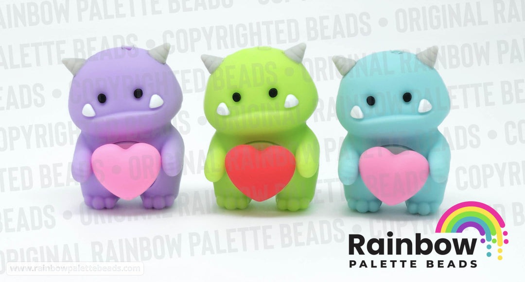 3D Love Monster Exclusive Silicone Focal Beads Beads