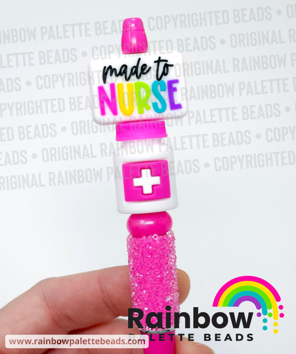 3D Medicine Pill Bottle Exclusive Silicone Focal Bead Beads