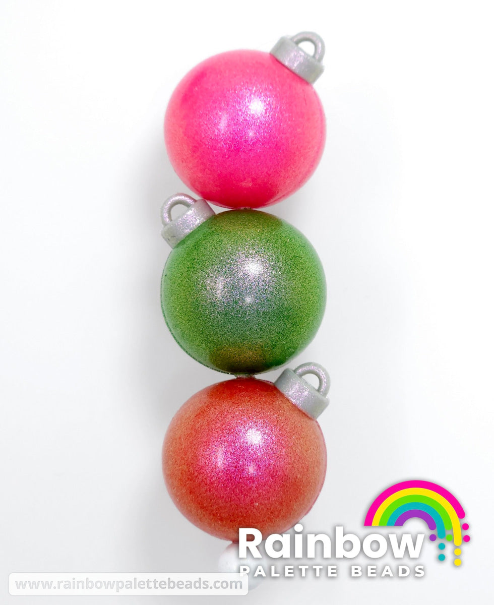 3D Opal Christmas Ornament (Bauble) Exclusive Silicone Focal Beads Beads