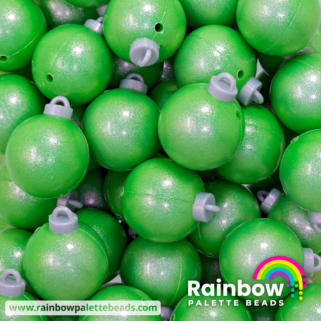 3D Opal Christmas Ornament (Bauble) Exclusive Silicone Focal Beads Summer Green Beads