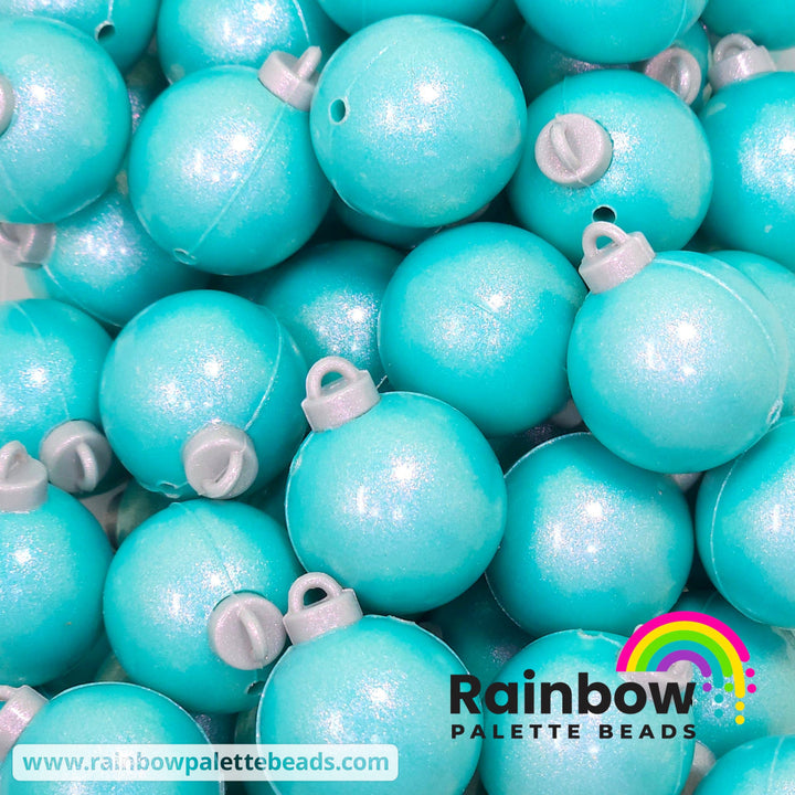 3D Opal Christmas Ornament (Bauble) Exclusive Silicone Focal Beads Turquoise Beads