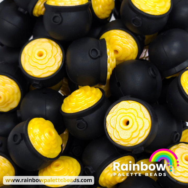 3D Pot of Gold Exclusive Silicone Focal Bead Beads