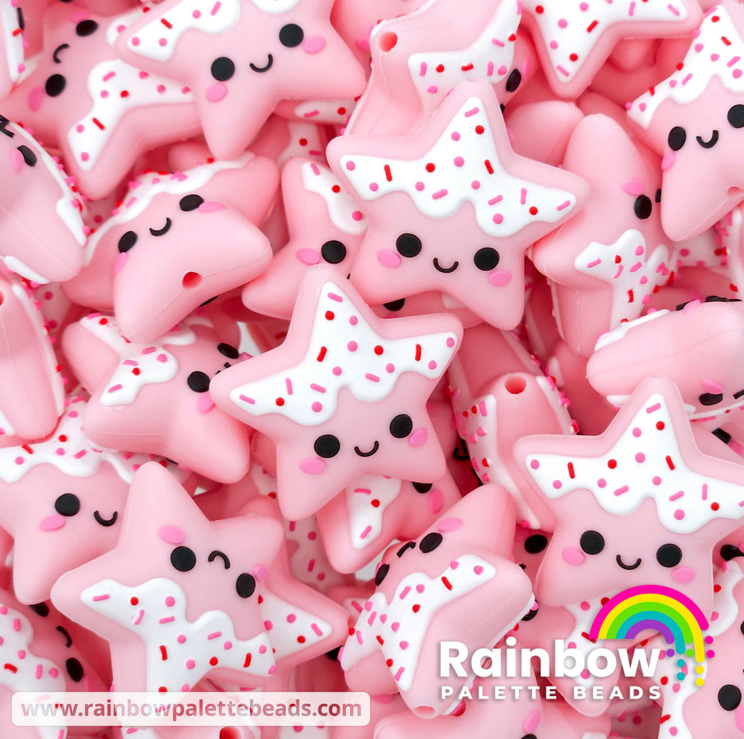 3D Valentine’s Day Star Exclusive Silicone Focal Bead Beads