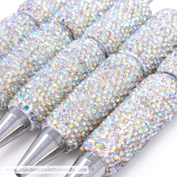 AB Fully Iridescent Sparkle Full Rhinestone Beadable Diamond Pen