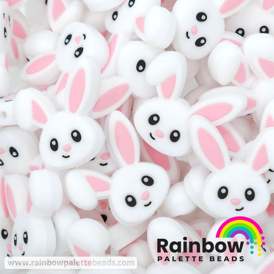 Adorable Bunny Exclusive Silicone Focal Bead Single Bead Beads