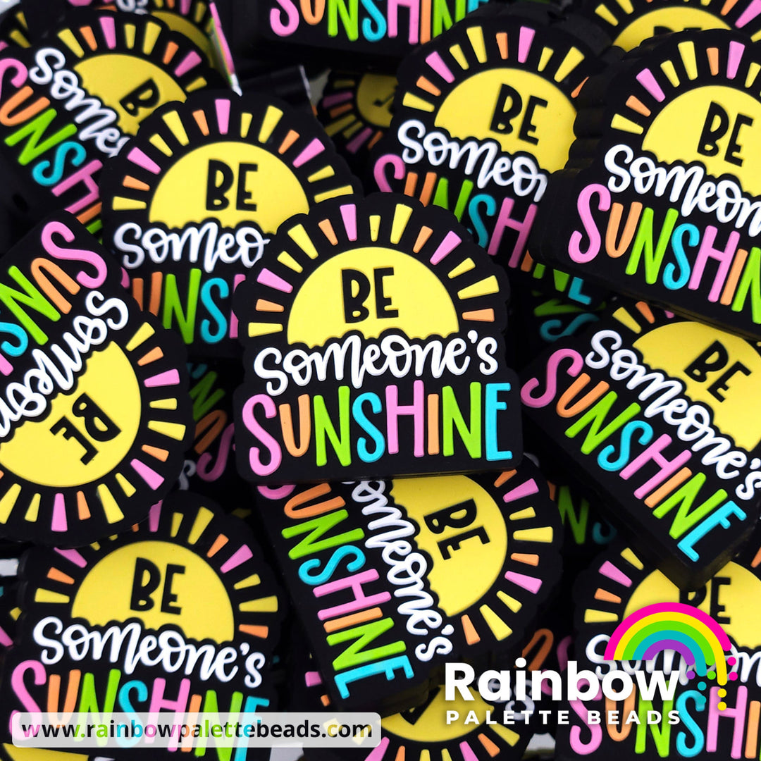Be Someone’s Sunshine Exclusive Silicone Focal Bead Black Beads