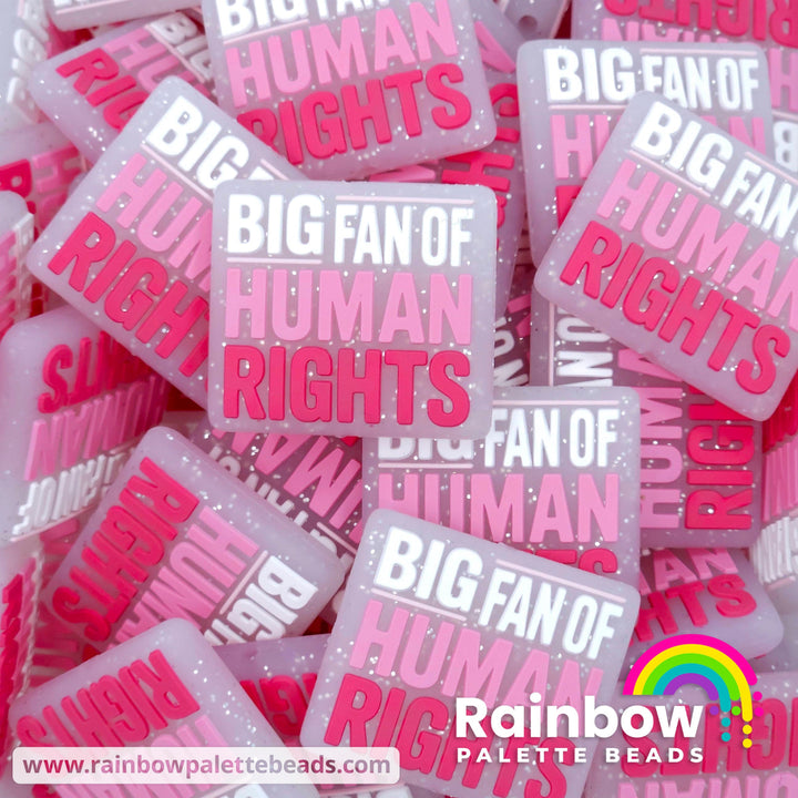 BIG Fan of Human Rights Exclusive Silicone Focal Beads Pinks Beads
