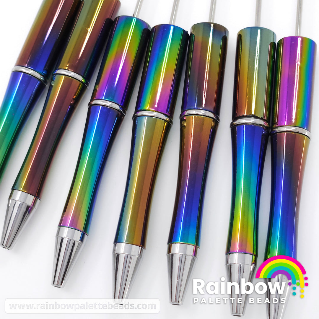 Black Opal Beadable Plastic Pen