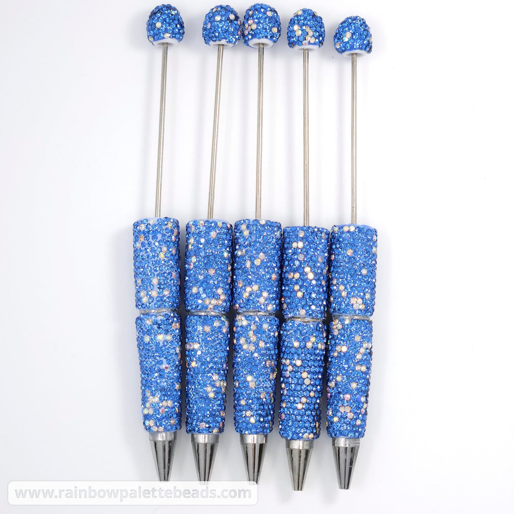 Blue Sparkle Full Rhinestone Beadable Diamond Pen