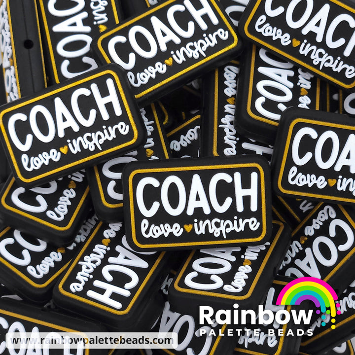 Coach Love Inspire Exclusive Silicone Focal Bead Gold Beads