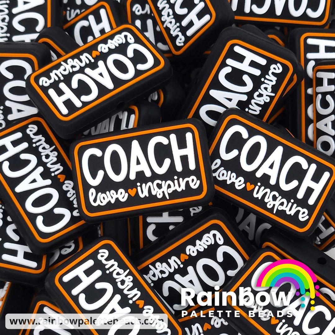 Coach Love Inspire Exclusive Silicone Focal Bead Orange Beads