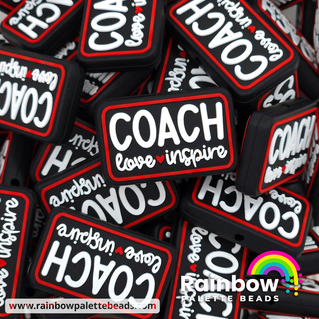 Coach Love Inspire Exclusive Silicone Focal Bead Red Beads