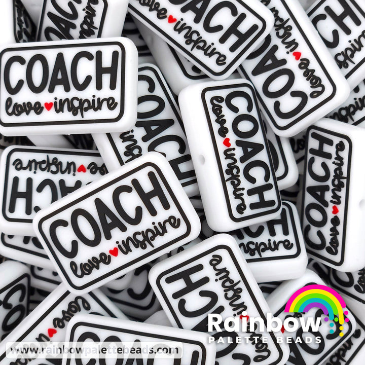 Coach Love Inspire Exclusive Silicone Focal Bead White Beads