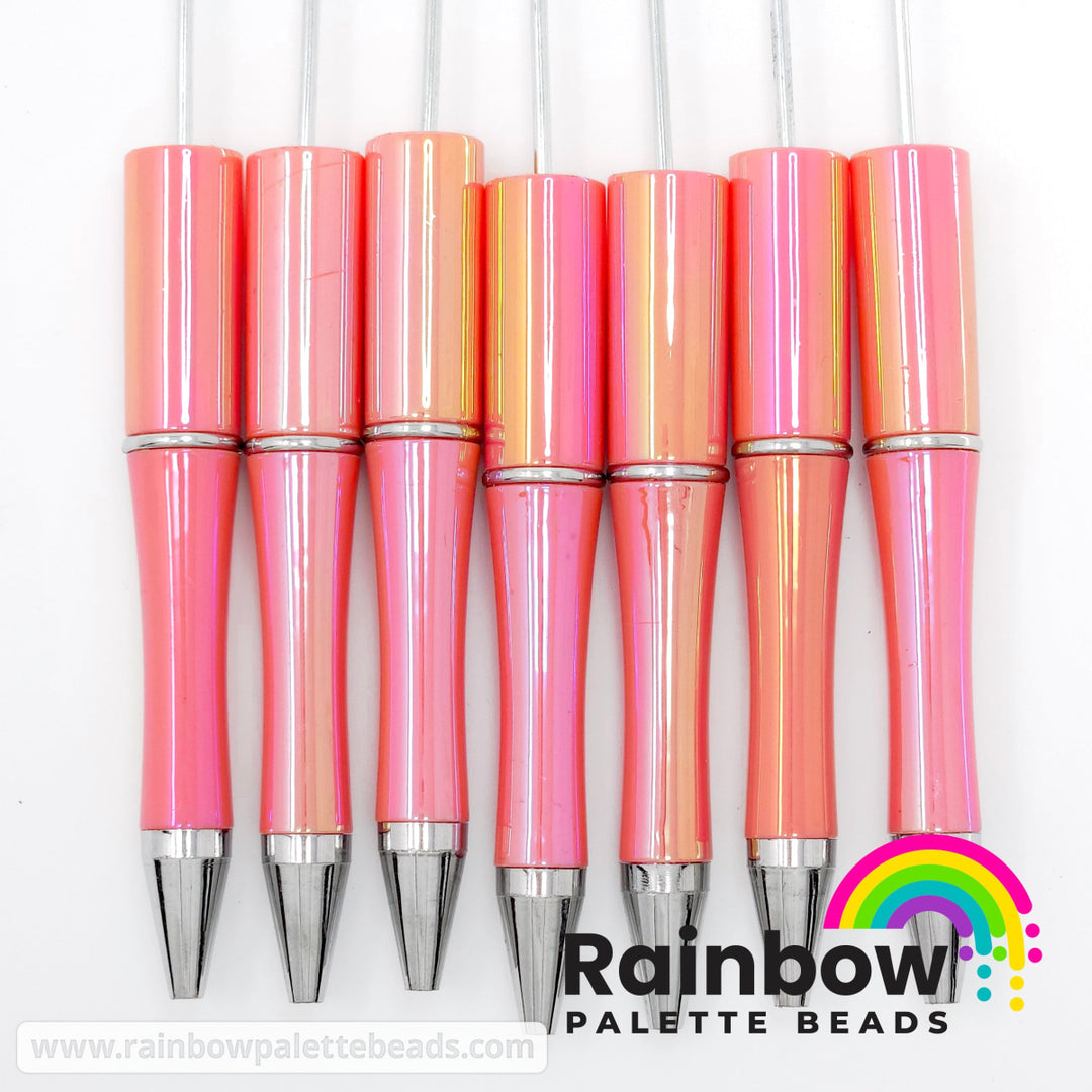 Coral Opal Beadable Plastic Pen