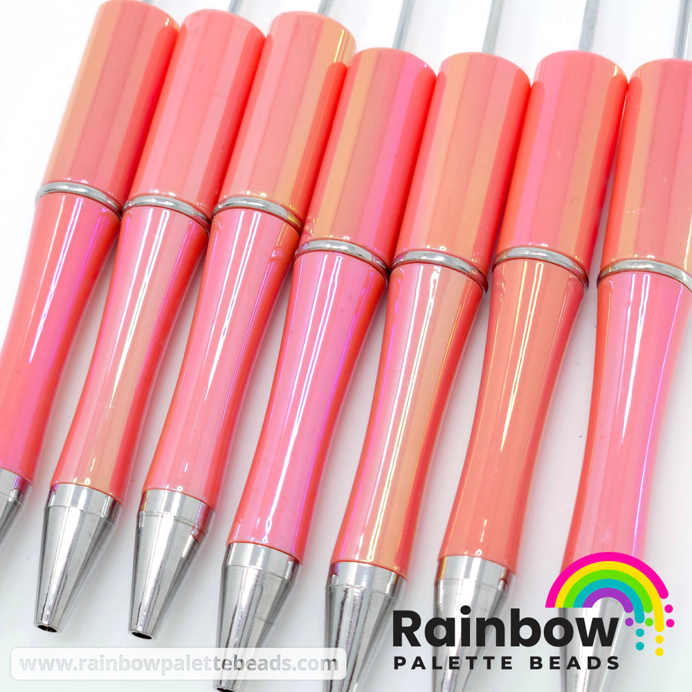 Coral Opal Beadable Plastic Pen