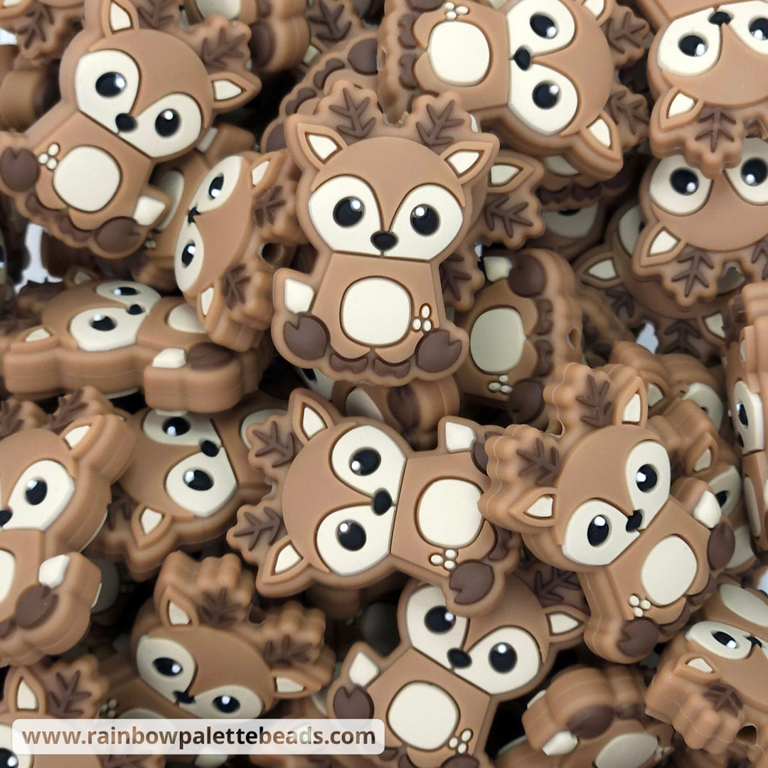 Cute Deer Silicone Focal Bead Beads